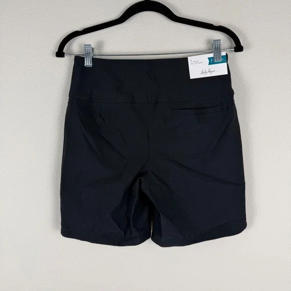 Lady Hagen Pull On Shorts Women S Black Tummy Control Golf Athletic WGH14401 7" - Picture 3 of 9